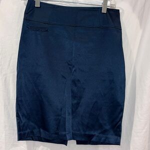 satin midi skirt high waist with back detail